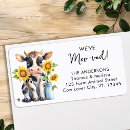Search for cute country return address labels Cow