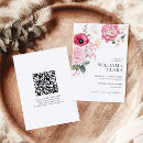 Search for watercolor peonies wedding invitations Qr code