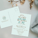 Search for open house postcards Housewarming party