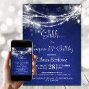 Search for light blue 18th birthday invitations Modern