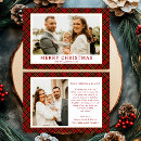 Search for red plaid christmas cards Classic