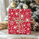 Search for red snowflakes wrapping paper Snowflake pattern