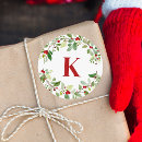 Search for red monogram stickers Greenery