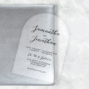 Search for elegant clear wedding invitations Unique