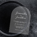 Search for elegant clear wedding invitations Unique
