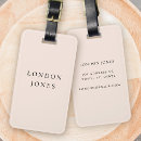 Search for classy luggage tags Blush pink