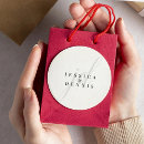 Search for script monogram wedding stickers Black and white