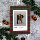 Search for plaid christmas cards Red and green plaid