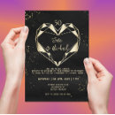 Search for golden anniversary invitations Black and gold