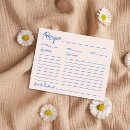 Search for handwritten recipe Bridal shower
