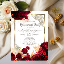 Search for red flowers invitations Burgundy