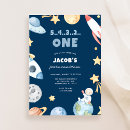 Search for around the world birthday invitations Astronaut