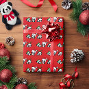 Search for panda christmas wrapping paper Santa