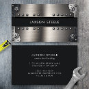 Search for masculine business cards Steel