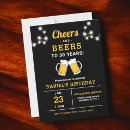 Search for surprise 60th anniversary invitations Cheers and beers party