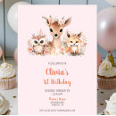 Search for girl deer birthday invitations Forest