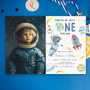 Search for astronaut birthday invitations Watercolor