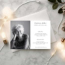 Search for white funeral invitations Minimalist