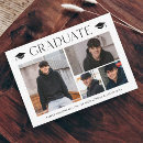 Search for magnet graduation invitations Black and white