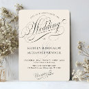 Search for vintage black and ivory wedding invitations Cream