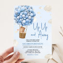 Search for blue hot air balloon invitations Adventure