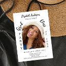 Search for 2025 graduation invitations Black and white