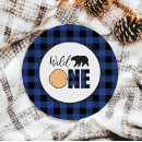 Search for buffalo plaid plates First birthday