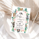 Search for pink safari invitations Oh baby