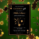 Search for formal 80th birthday invitations Black and gold
