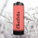 Search for red black travel mugs Typography