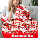 Search for vintage santa blankets Red