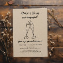 Search for champagne glass invitations Hand drawn