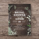 Search for wood bridal shower invitations Floral