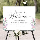 Search for floral welcome wedding signs Purple