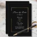 Search for gold border save the dates Qr code