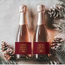Search for merry christmas wine labels Red and gold