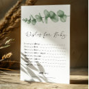 Search for eucalyptus baby shower games Foliage