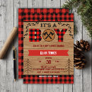 Search for plaid baby boy shower invitations Forest