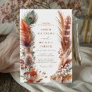 Search for boho feather wedding invitations Fall
