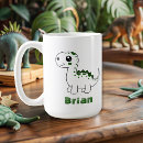 Search for cute green dinosaur mugs Boy