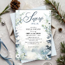 Search for snow in love bridal shower invitations Dusty blue