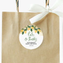 Search for yellow baby shower thank you stickers Lemon