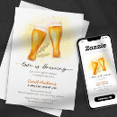 Search for love is brewing shower invitations Beer