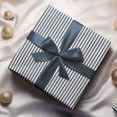 Search for navy blue and white stripes wrapping paper Striped