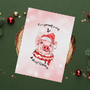 Search for funny pig christmas cards Festive