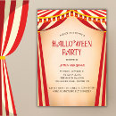 Search for circus halloween invitations Vintage