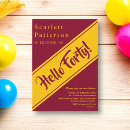 Search for luxury 40th birthday invitations Stylish