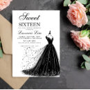 Search for black dress party invitations Glam