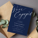Search for navy blue engagement party invitations Simple