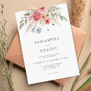 Search for simple floral wedding invitations Rustic